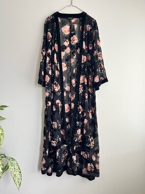 Sheer Floral Coverup